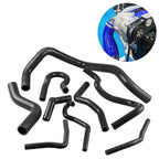 9 PCS Auto Silicone Radiator Hose Kit for Honda Civic D15 D16 EG EK 1992-2000, For Honda For Honda Black