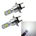 2 PCS H7 72W 1000LM 6000-6500K Super Bright White Light Car Fog LED Bulbs, DC 12-24V, H7 H7 White Light