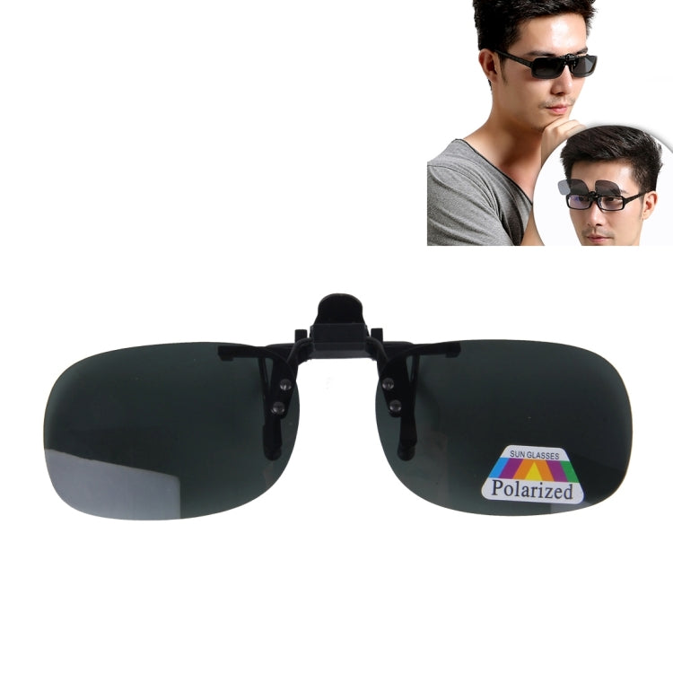 Polarized Clip-on Flip Up Plastic Clip Sunglasses Lenses Glasses Unbreakable Driving Fishing Outdoor Sport, Brown, Dark Green, Yellow – Flip Dark Green Dark Green