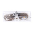 Polarized Clip-on Flip Up Plastic Clip Sunglasses Lenses Glasses Unbreakable Driving Fishing Outdoor Sport, Brown, Dark Green, Yellow
