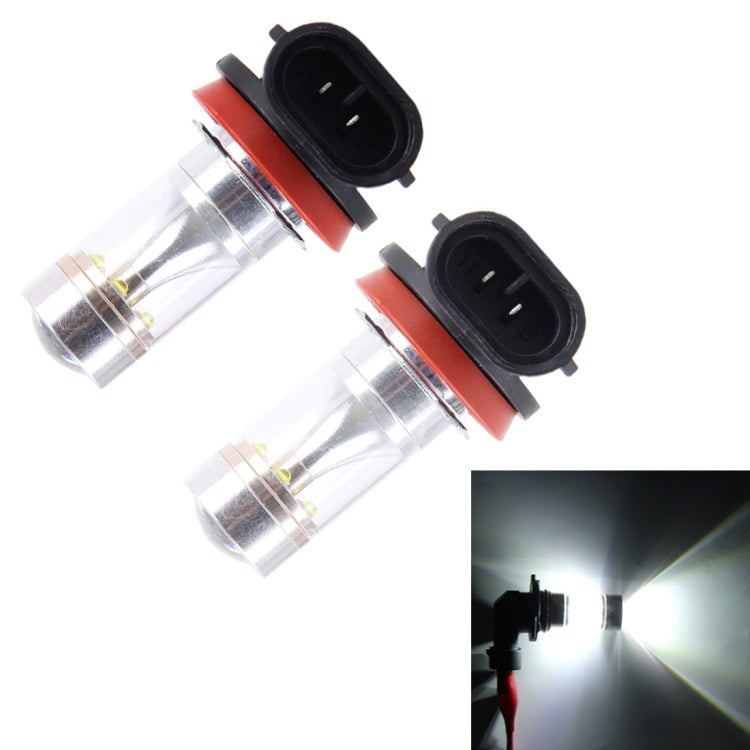 2 PCS H8/H11 30W 350 LM 6000K White Light CREE 6 LED Car Fog Light Bulb, DC 12V, H8/H11 H8 H11