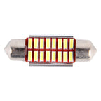 2 PCS DC 12V 3W 36MM Bicuspid Car Door Lamps Registration Mark light Dashboard Dome Door Lights LED Reading Lamp with 16 LED SMD 3014 Lights White, 36MM
