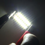 2 PCS DC 12V 3W 36MM Bicuspid Car Door Lamps Registration Mark light Dashboard Dome Door Lights LED Reading Lamp with 16 LED SMD 3014 Lights White, 36MM
