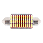 2 PCS DC 12V 6W 41MM Bicuspid Car Door Lamps Registration Mark light Dashboard Dome Door Lights LED Reading Lamp with 33 LED SMD 3014 Lights White, 41MM
