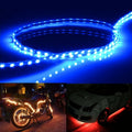 5 PCS 45 LED 3528 SMD Waterproof Flexible Car Strip Light for Car Decoration, DC 12V, Length: 90cm, 90cm+blue, 90cm+red, 90cm+white, 90cm+yellow, 90cm+pink, 90cm+green, 90cm+ice blue 90cm+blue Blue Light