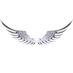 3D Angel Wing Metal Sticker Decal Auto Car Emblem Decal Decoration Color Silver, Angel Wing