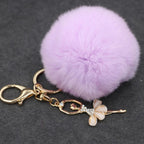 Ballet Golden Keychain Key Holder Key Chains Rings Holder Rex Rabbit Car Bag Pendant Fashion Bag Ornaments Pendant, Random Color Delivery, Rex Rabbit Shape