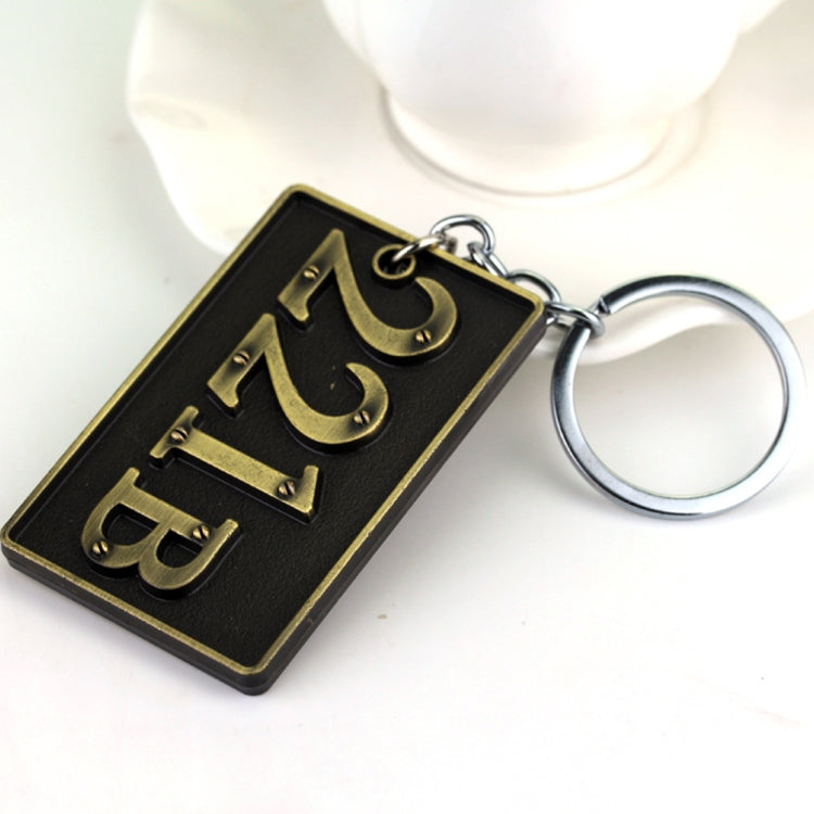 Detective Sherlock 221B Key Chain Car Key Ring Multi-functional Tool Key Holder Key Chains Rings Holder Pendant  Auto Parts Gold