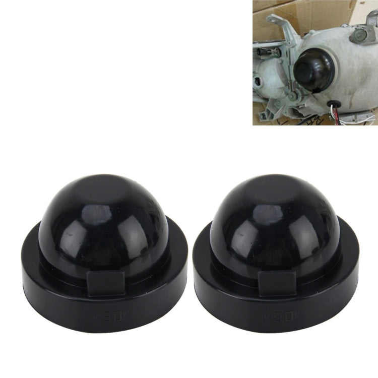 2 PCS K90 Universal Car LED Headlight HID Xenon Lamp Silicone Dust Cover Seal Caps Car Dust Cover Waterproof Dustproof Sealing Headlamp Cover for Car Retrofit, Inner Diameter: 9cm, Inner Diameter: 9cm Inner Diameter: 9cm
