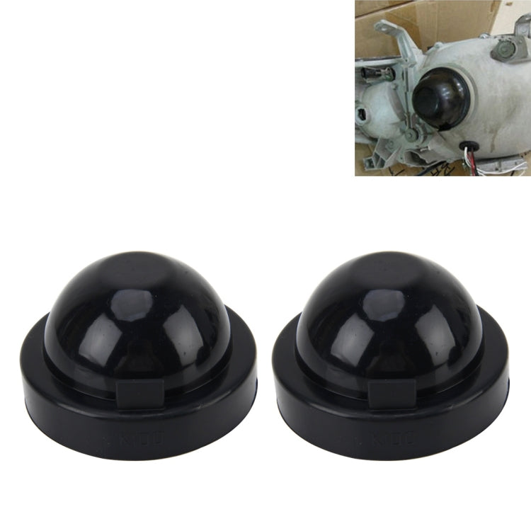 2 PCS K100 Universal Car LED Headlight HID Xenon Lamp Silicone Dust Cover Seal Caps Car Dust Cover Waterproof Dustproof Sealing Headlamp Cover for Car Retrofit, Inner Diameter: 10cm, Inner Diameter: 10cm Inner Diameter: 10cm