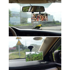 360 Degree Car Adjustable Interior Windshield Rectangular Blind Spot Mirror with Suck Cup Holder, XL-1013