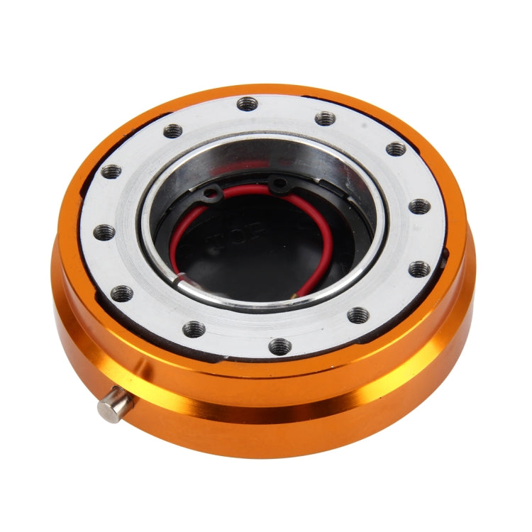Universal Billet Aluminum Thin Version Auto Steering Wheel Quick Release Kit with Security Lock for Modified and Racing Car, Billet Aluminum Thin Billet Aluminum Thin