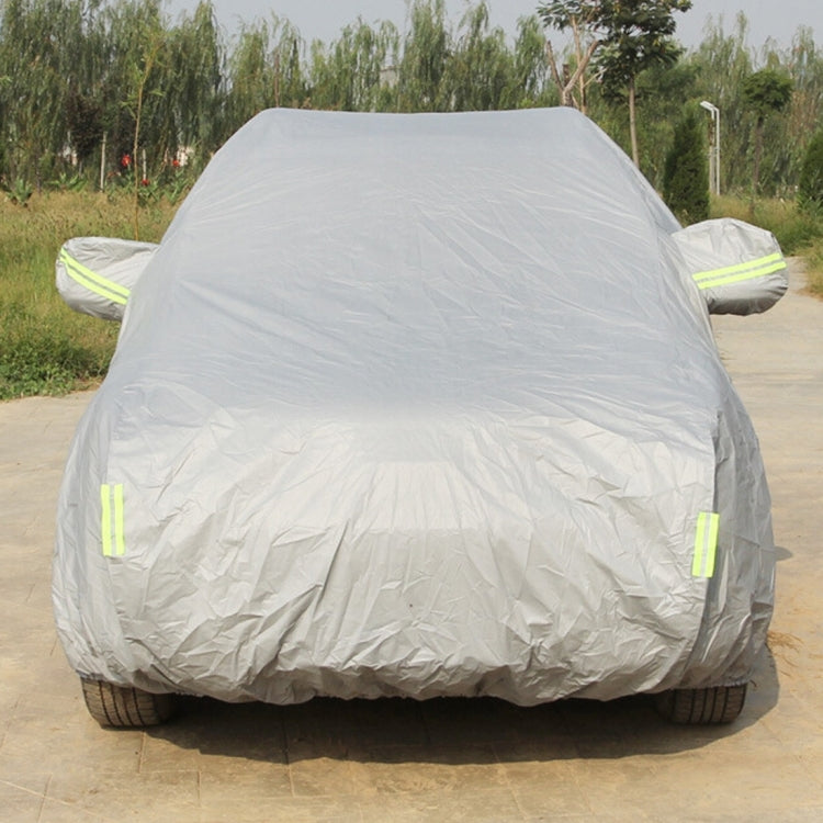 Oxford Cloth Anti-Dust Waterproof Sunproof Flame Retardant Breathable Indoor Outdoor Full Car Cover Sun UV Snow Dust Resistant Protection SUV Car Cover with Warning Strips, Fits Cars up to 4.8m(187 inch) in Length                                       ... 187inch (L) Fits Cars up to 4.8m(187 inch) in Length
