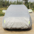 Oxford Cloth Anti-Dust Waterproof Sunproof Flame Retardant Breathable Indoor Outdoor Full Car Cover Sun UV Snow Dust Resistant Protection SUV Car Cover with Warning Strips, Fits Cars up to 4.8m(187 inch) in Length                                       ... 187inch (L) Fits Cars up to 4.8m(187 inch) in Length
