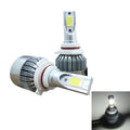 2 PCS C9 9006 18W 1800LM 6000K Waterproof IP68 Car Auto LED Headlight with 2 COB LED Lamps, DC 9-36V, 9006 9006