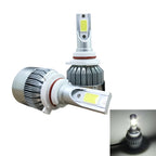 2 PCS C9 9006 18W 1800LM 6000K Waterproof IP68 Car Auto LED Headlight with 2 COB LED Lamps, DC 9-36V, 9006 9006