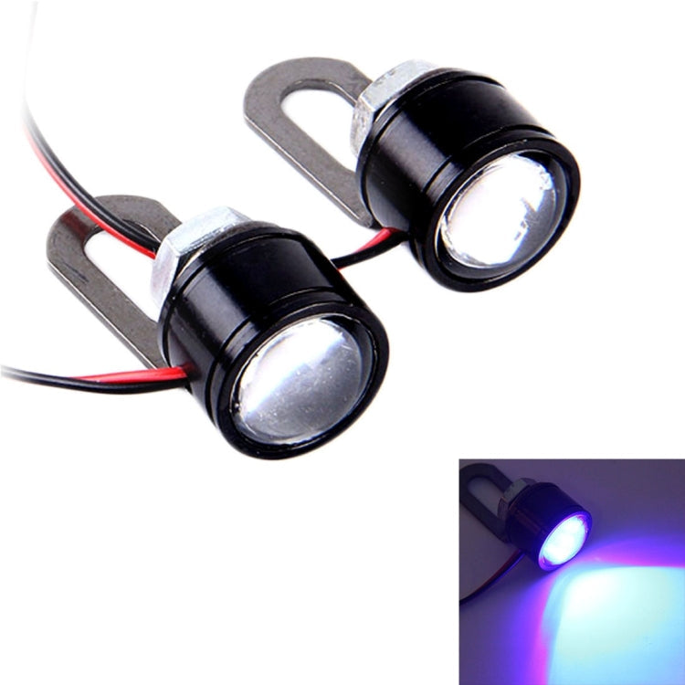 2 PCS 12V 3W Eagle Eyes LED Light For Motorcycle ，Wire Length: 45cm, Wire Length: 45cm Wire Length: 45cm Blue Light