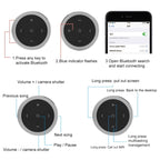 Car Wireless Bluetooth Controller Mobile Phone Multimedia Multi-functional Steering Wheel Remote Controller with Holder, with Holder (Black), with Holder (Silver)