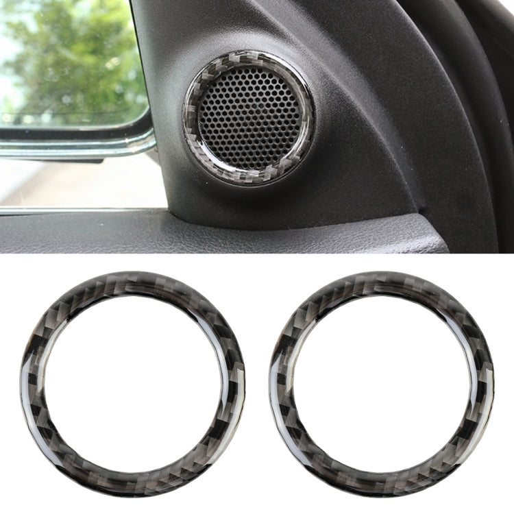 2 PCS Car Rear Horn Carbon Fiber Decorative Sticker for Jeep Grand Cherokee 2014-2017, Rear Horn Rear Horn