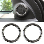 2 PCS Car Rear Horn Carbon Fiber Decorative Sticker for Jeep Grand Cherokee 2014-2017, Rear Horn Rear Horn