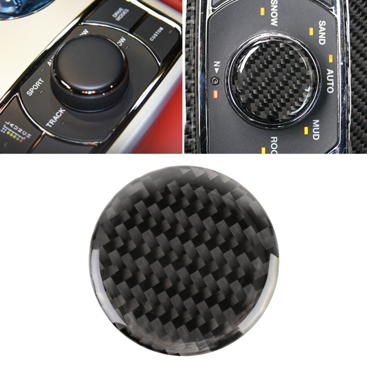 Car Water Cup Rotate Button Panel Carbon Fiber Decorative Sticker for Jeep Grand Cherokee 2014-2018, Water Cup Rotate Button Water Cup Rotate Button