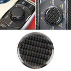 Car Water Cup Rotate Button Panel Carbon Fiber Decorative Sticker for Jeep Grand Cherokee 2014-2018, Water Cup Rotate Button Water Cup Rotate Button