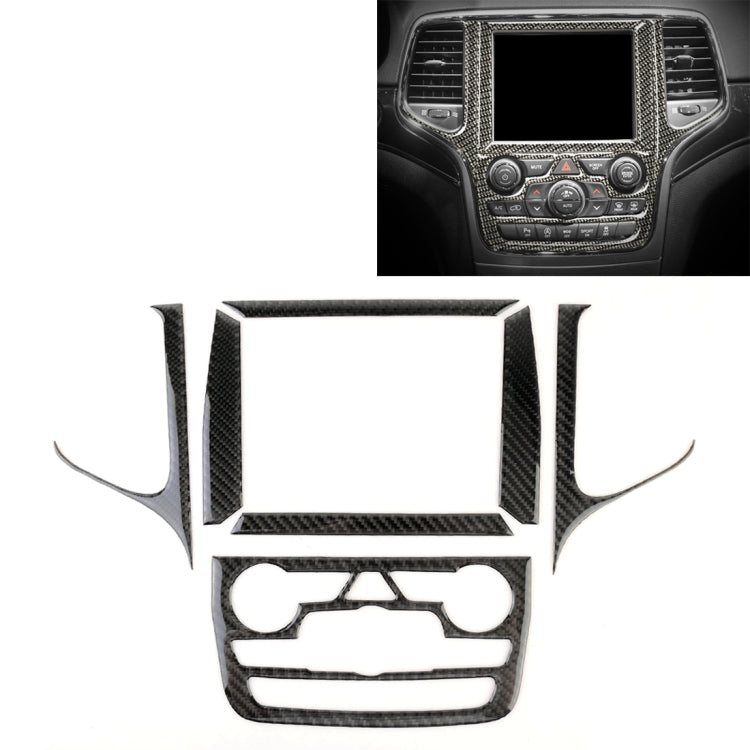 Car Central Control Navigation Carbon Fiber Decorative Sticker for Jeep Grand Cherokee 2011-2017, Central Control Navigation – Durable Build, Easy to Use Central Control Navigation