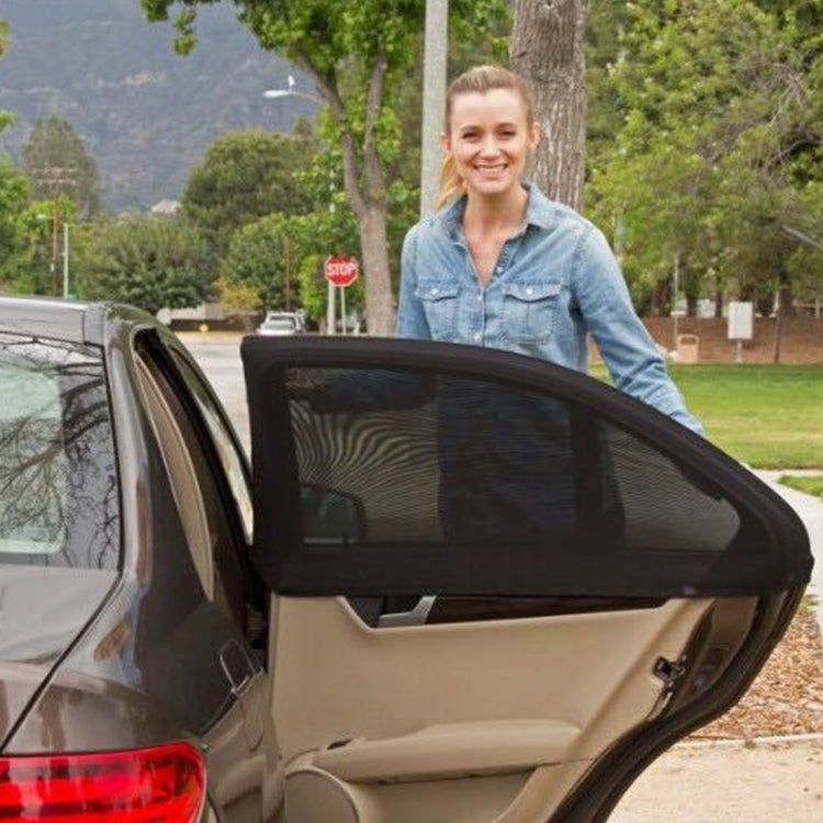 2 PCS Car Shade Block Car Sun Block Window Gauze Shading Net Side Blocking Cover Sun Net Sandbags Side Window Sunshade Cover, Size: 92*54cm, Size: 92*54cm – Durable Build, Easy to Use
