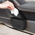 Car Cup Holder Garbage Can Portable Vehicle Trash Can Bin Rubbish Bin Organizer Car-mounted Trash Car Storage Box Black