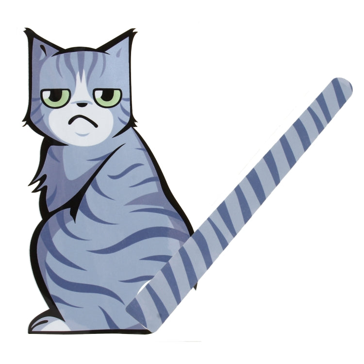 Vehicle Car Rear Windshield Window Wiper Reflective Self-Adhesive Cat Moving Tail Vinyl Decal Sticker, Frowning Cat, Smiling Cat – Durable Build, Easy to Use