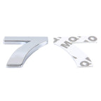 Car Vehicle Badge Emblem 3D Number One Self-adhesive Sticker Decal, Size: 3.6*4.5*0.5cm, 7, 8, 1, 2, 3, 4, 5, 6