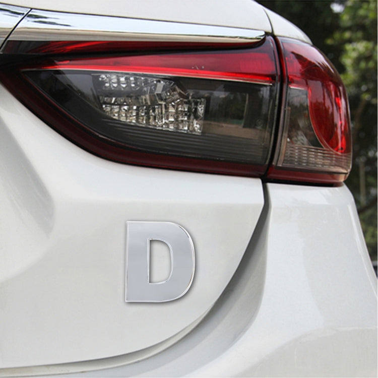 Car Vehicle Badge Emblem 3D English Letter Self-adhesive Sticker Decal, Size: 4.5*4.5*0.5cm, S, I, T, A, J, U, Y, K, V, Z, L, W, B, M, X, C, N, D, O, E, P, F, Q, G – Durable Build, Easy to Use D CMS3271D