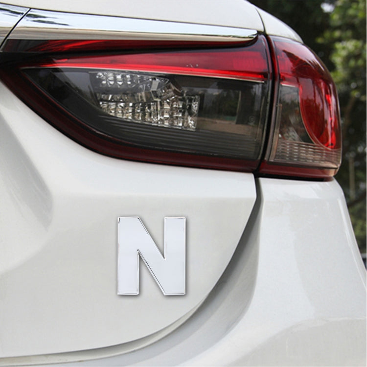Car Vehicle Badge Emblem 3D English Letter Self-adhesive Sticker Decal, Size: 4.5*4.5*0.5cm, S, I, T, A, J, U, Y, K, V, Z, L, W, B, M, X, C, N, D, O, E, P, F, Q, G – Durable Build, Easy to Use N CMS3271P
