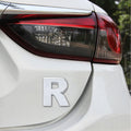 Car Vehicle Badge Emblem 3D English Letter Self-adhesive Sticker Decal, Size: 4.5*4.5*0.5cm, R, H