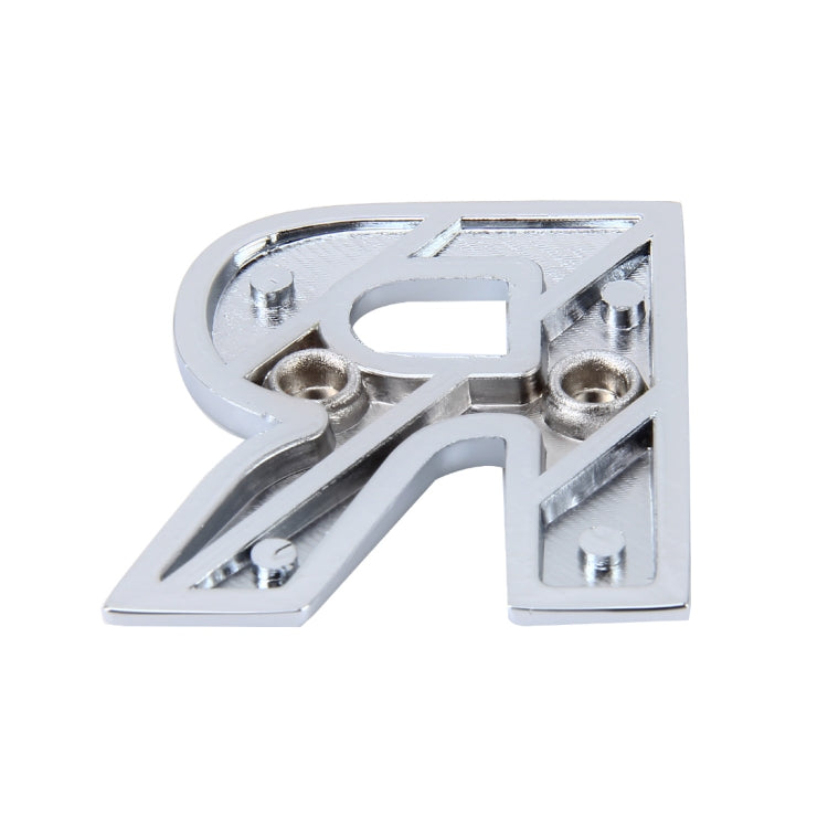 Car Vehicle Badge Emblem 3D English Letter Self-adhesive Sticker Decal, Size: 4.5*4.5*0.5cm, R, H