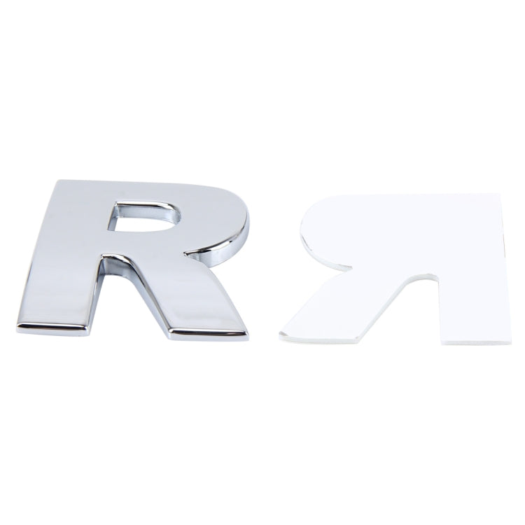 Car Vehicle Badge Emblem 3D English Letter Self-adhesive Sticker Decal, Size: 4.5*4.5*0.5cm, R, H