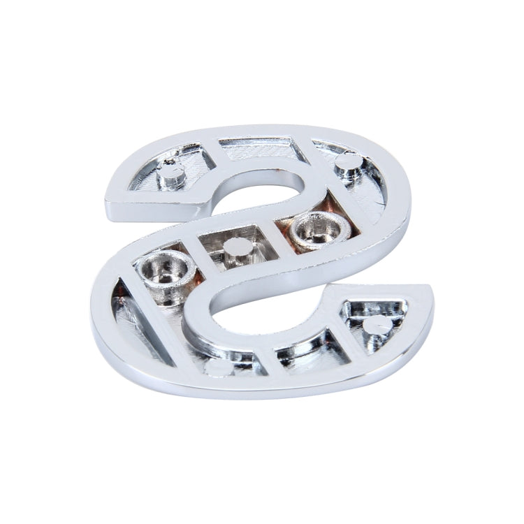 Car Vehicle Badge Emblem 3D English Letter Self-adhesive Sticker Decal, Size: 4.5*4.5*0.5cm, S, I, T, A, J, U, Y, K, V, Z, L, W, B, M, X, C, N, D, O, E, P, F, Q, G