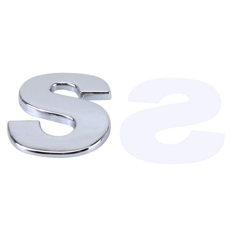 Car Vehicle Badge Emblem 3D English Letter Self-adhesive Sticker Decal, Size: 4.5*4.5*0.5cm, S, I, T, A, J, U, Y, K, V, Z, L, W, B, M, X, C, N, D, O, E, P, F, Q, G