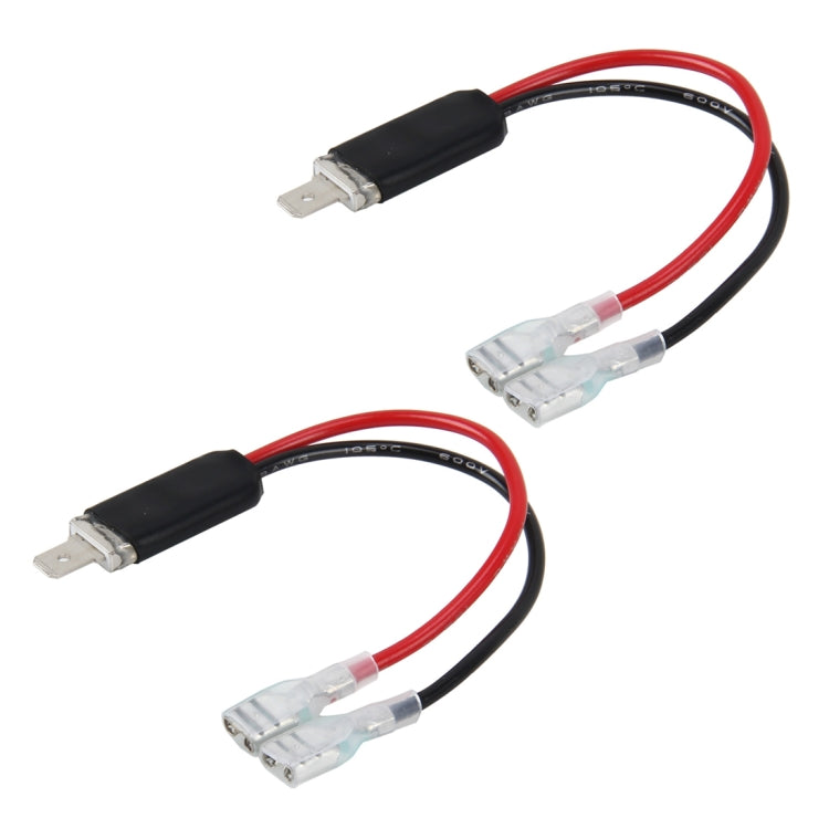 2 PCS Universal H1 Conversion Bulb Harness Wire Plugs Power Wire Adapter Connectors, H1 Wire 1 H1 Wire 1