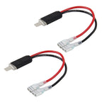 2 PCS Universal H1 Conversion Bulb Harness Wire Plugs Power Wire Adapter Connectors, H1 Wire 1 H1 Wire 1