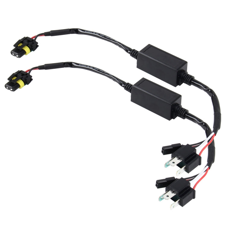 2 PCS DC 12V Universal H4 Bulb Harness Wiring Relay Harness Relay Wiring HID Relay Wiring Harness HID H4 Xenon Light System Relay Harness for Hi/Lo HID, DC 12V DC 12V