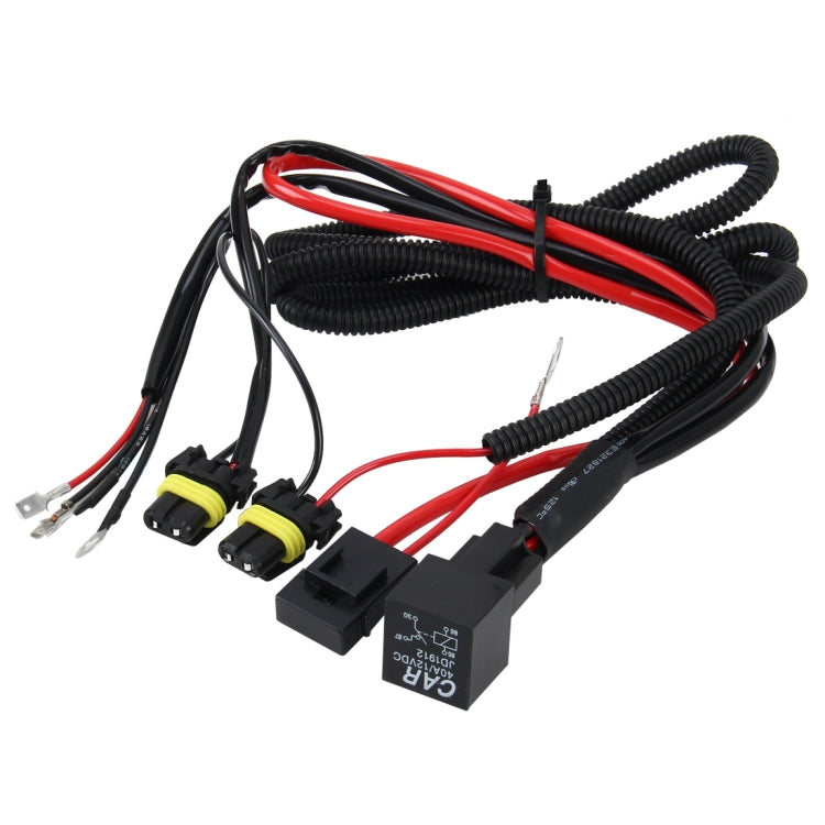 DC 12V 40A H1 Bulb Strengthen Line Group HID Xenon Controller Cable Relay Wiring, H1 H1