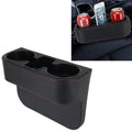 Car Seat Crevice Storage Box Cup Drink Holder Auto Pocket Stowing Tidying for Phone Pad Card Coin Case Car Accessories, Black, Grey, Khaki, Brown Black Black