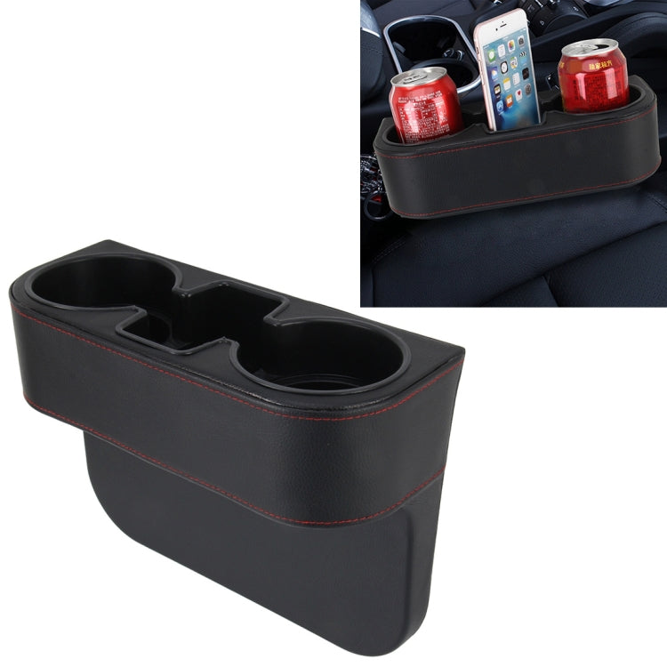Car Seat Crevice Storage Box Cup Drink Holder Auto Pocket Stowing Tidying for Phone Pad Card Coin Case Car Accessories, Black, Grey, Khaki, Brown Black Black