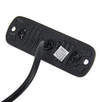 DC 12V-24V 2W 4LEDs SMD-2835 Lamps 17 Flash Patterns 3 Lines Car Flash Lamp Waterproof Car Truck Emergency Strobe Flash Warning Light, Cable Length: 90cm, 4LEDs