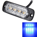 DC 12V-24V 2W 4LEDs SMD-2835 Lamps 17 Flash Patterns 3 Lines Car Flash Lamp Waterproof Car Truck Emergency Strobe Flash Warning Light, Cable Length: 90cm, 4LEDs 4LEDs CMS3397A
