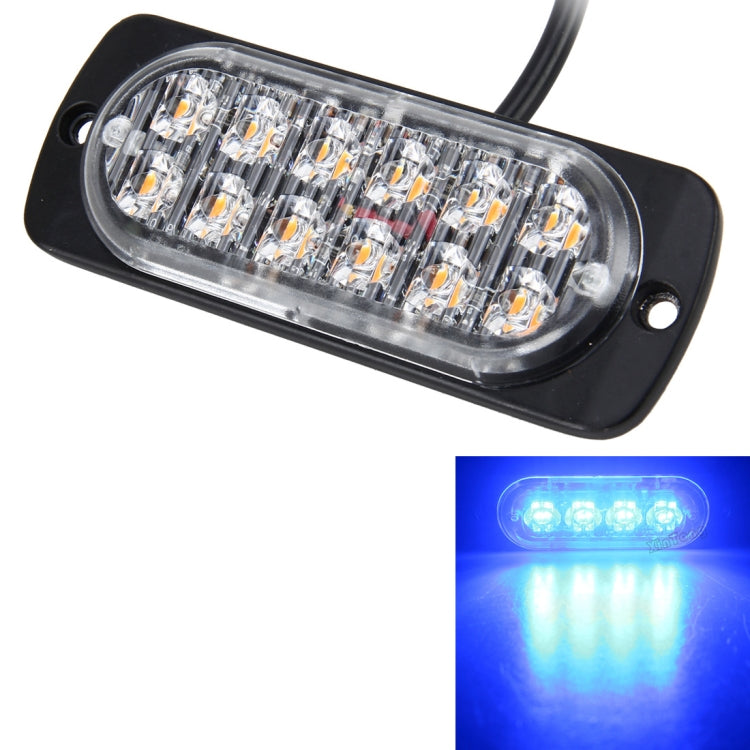 DC 12V-24V 2W 12LEDs SMD-2835 Lamps 17 Flash Patterns 3 Lines Car Flash Lamp Waterproof Car Truck Emergency Strobe Flash Warning Light, Cable Length: 90cm, 12LEDs – Waterproof 12LEDs CMS3400A
