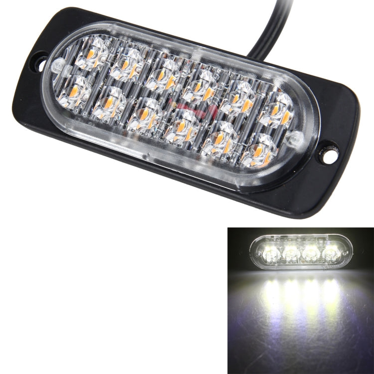 DC 12V-24V 2W 12LEDs SMD-2835 Lamps 17 Flash Patterns 3 Lines Car Flash Lamp Waterproof Car Truck Emergency Strobe Flash Warning Light, Cable Length: 90cm, 12LEDs – Waterproof 12LEDs CMS3400C