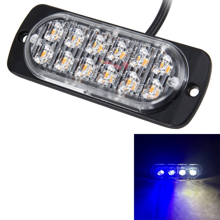 DC 12V-24V 2W 12LEDs SMD-2835 Lamps 17 Flash Patterns 3 Lines Car Flash Lamp Waterproof Car Truck Emergency Strobe Flash Warning Light, Cable Length: 90cm, 12LEDs – Waterproof 12LEDs CMS3400E