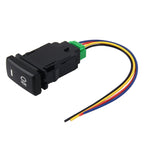 Car Fog Light Lamp Indicator 5 PIN On and Off Button Switch Control 4 Cable Auto Car Fog Light 5 Pin Switch On-Off Button Switch for Toyota, Large Size: 6*2.8*1.7cm, With Cable With Cable